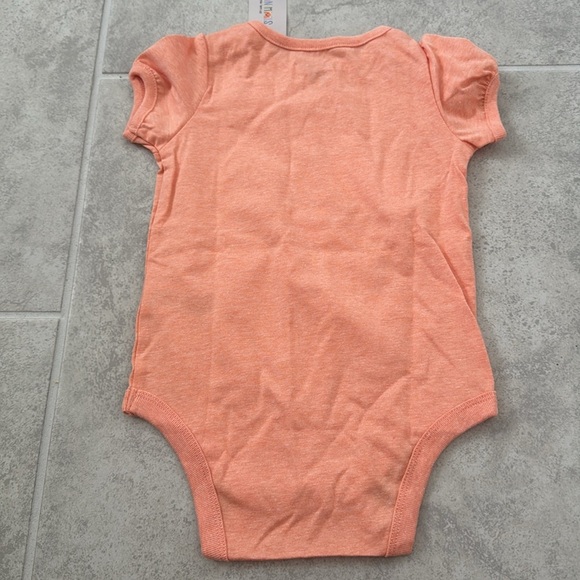Unicorn Print Orange Kids One Piece - Picture 2 of 3
